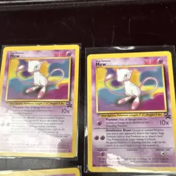 Pokemon TCG Mew Wizards Black Star Promo Card Lot 4 Vintage Collectible - Image 2
