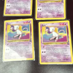 Pokemon TCG Mew Wizards Black Star Promo Card Lot 4 Vintage Collectible - Image 3