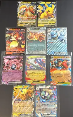 Pokemon Jumbo Card Lot 10-Card Oversized Promos Charizard ex Pikachu Dragonite V - Image 1