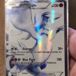 Pokemon Reshiram 113/114 Black & White Ultra Rare Full Art Holo 130 HP Card - Image 1