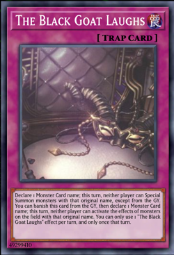 Yugioh! The Black Goat Laughs 2025 Mega-Pack MP25-EN057 Prismatic Secret Rare - Image 1