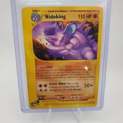 Nidoking 24/147 Rare Aquapolis Non Holo Pokemon Card - Image 3