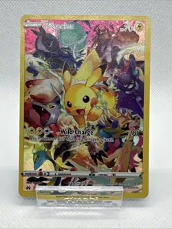 Pokemon TCG Pikachu 160/159 Crown Zenith Secret Rare Full Art Holo Card NM - Image 1