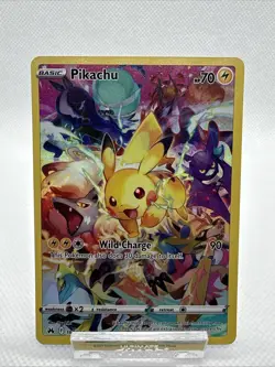 Pokemon TCG Pikachu 160/159 Crown Zenith Secret Rare Full Art Holo Card NM - Image 3