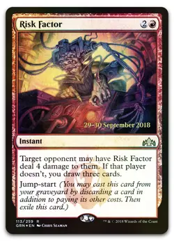 Risk Factor #113 (Foil) (NM) Prerelease Cards PRE Magic MTG - Image 1