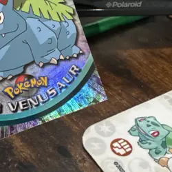 topps Pokemon TV Animation Series 1 Rainbow Holo Foil #03 Venusaur #3 1999 Card - Image 2