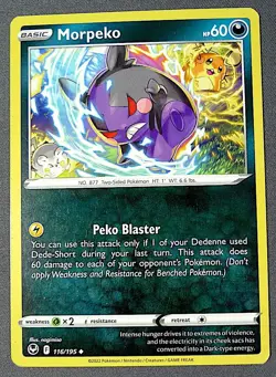 Pokemon Morpeko Trading Card 116/195 - Image 1