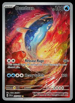 Pokemon Card - Dondozo Scarlet & Violet Base Set 207/198 Holo Illustration Rare - Image 1