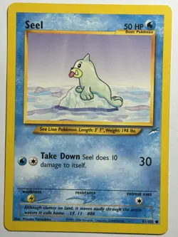 Seel Neo Destiny 081/105 MP-LP Pokemon Card - Image 1