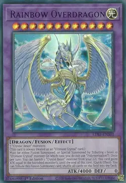 LDS1-EN101 Rainbow Overdragon Purple Ultra Rare 1st Edition Near Mint YuGiOh TCG - Image 1