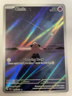 🧨 Cleffa 202/197 Sv03: Obsidian Flames Art Rare Pokemon Card NM - Image 2