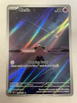 🧨 Cleffa 202/197 Sv03: Obsidian Flames Art Rare Pokemon Card NM - Image 5