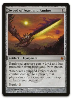Sword of Feast and Famine #138 (NM) Mirrodin Besieged MBS Magic MTG - Image 1