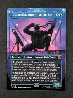 2026 MTG DONATELLO, MUTANT MECHANIC #0216 TMNT Showcase Mythic Rare English (B) - Image 1