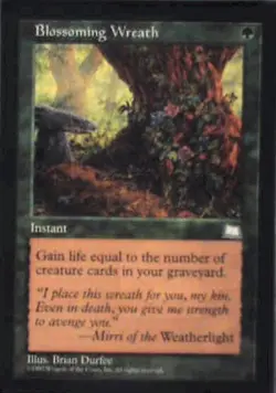 Blossoming Wreath - Weatherlight: #120, Magic: The Gathering Nm R107 - Image 1