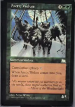 Arctic Wolves - Weatherlight: #118, Magic: The Gathering Nm R110 - Image 1