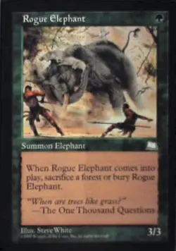 Rogue Elephant - Weatherlight: #139, Magic: The Gathering Nm R208 - Image 1