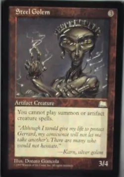 Steel Golem - Weatherlight: #157, Magic: The Gathering Nm R109 - Image 1