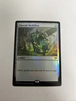 Emerald Medallion Foil Commander Masters MTG - Image 1