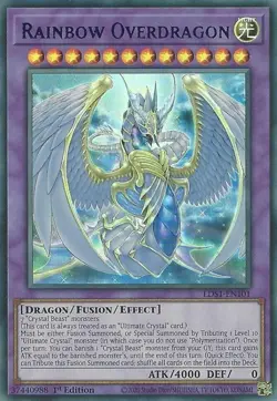 LDS1-EN101 Rainbow Overdragon Blue Ultra Rare 1st Edition Near Mint YuGiOh TCG - Image 1