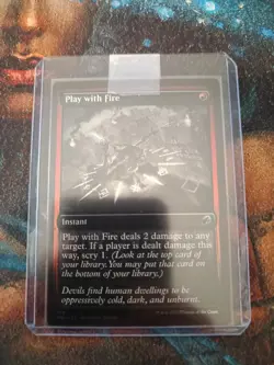 Play with Fire Innistrad: Double Feature Foil, NM, MTG, FREE NEXT DAY SHIPPING! - Image 1