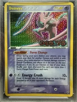 Pokemon Deoxys Attack Forme 17/107 Deoxys Reverse Holo Stamp PSA 6 - Image 2
