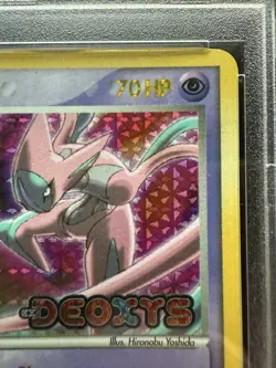 Pokemon Deoxys Attack Forme 17/107 Deoxys Reverse Holo Stamp PSA 6 - Image 4