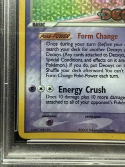 Pokemon Deoxys Attack Forme 17/107 Deoxys Reverse Holo Stamp PSA 6 - Image 5