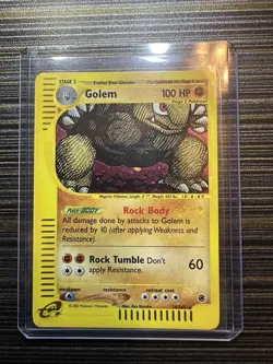 Pokemon TCG Golem Holo Rare Expedition 14/165 2022 Vintage WOTC E Series - Image 1