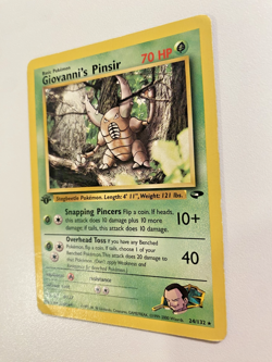 Giovanni's Pinsir 24/132 1st Edition Gym Challenge Regular MP - Pokemon Card - Image 2