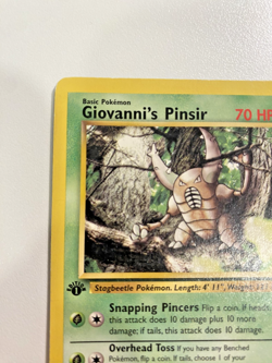 Giovanni's Pinsir 24/132 1st Edition Gym Challenge Regular MP - Pokemon Card - Image 4