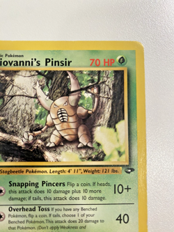 Giovanni's Pinsir 24/132 1st Edition Gym Challenge Regular MP - Pokemon Card - Image 5