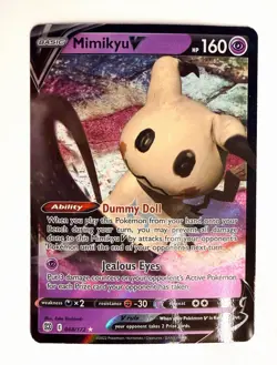 Pokemon Mimikyu V 068/172 Swsh09 Brilliant Stars Ultra Rare Full Art Holo HP 160 - Image 1