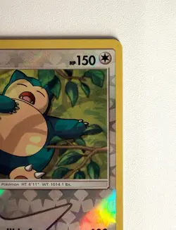 Pokemon Snorlax 50/68 Hidden Fates Rare Reverse Holo HP 150 Snore 100 - Image 4
