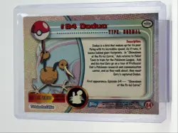 DODUO 1999 TOPPS POKEMON TV ANIMATION SERIES 1 BLUE LOGO 84 Q0899 - Image 2