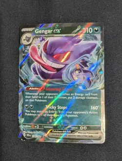 Pokemon TCG Gengar EX Double Rare SV05: Temporal Forces 104/162 LP - Image 1