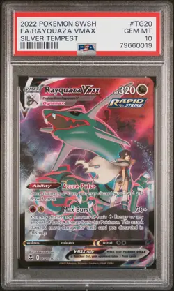Rayquaza VMAX 2022 Pokemon Silver Tempest PSA 10 #TG20 - Image 1