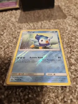 Pokemon Piplup Common SM - Cosmic Eclipse 54/236 NM Reverse Holo - Image 3