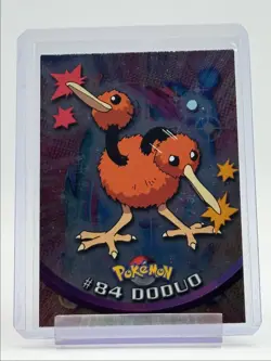 DODUO 1999 TOPPS CHROME POKEMON TV SERIES 1 FOIL BLUE LOGO 84 Q0899 - Image 1