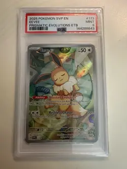 ✨ PSA 9 MINT ✨ EEVEE Black Star Promo Prismatic Evolutions ETB Pokemon #173 - Image 1