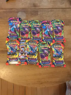 Pokemon TCG: ME Phantasmal Flames Sleeved Booster Packs X10 - Image 1