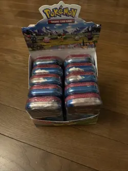 10x Pokemon TCG Ascended Heroes Mini Tins Sealed - With Display Case (Unsealed) - Image 1
