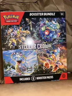 POKEMON TCG STELLAR CROWN BOOSTER BUNDLE 6 BOOSTER PACKS NEW FACTORY SEALED - Image 1