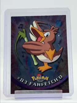 FARFETCH'D 1999 TOPPS CHROME POKEMON TV SERIES 1 FOIL BLUE LOGO 83 Q0899 - Image 1