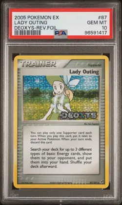 Pokemon EX Deoxys # 87 Lady Outing Reverse Foil PSA 10 GEM MINT! FREE SHIP POP 5 - Image 1