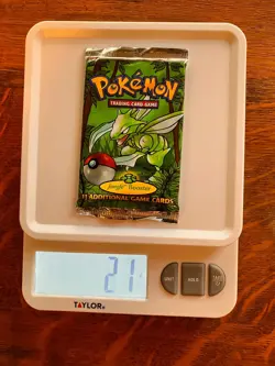 First Edition Pokemon Jungle Booster Packs (2 qty) 1 heavy and 1 std - Scyther - Image 3