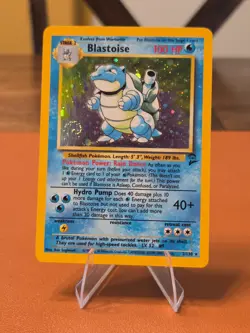 Blastoise - 2/130 - Pokemon Base Set 2 Holo SWIRL 🌀 MP - Image 1