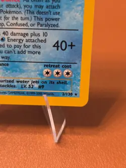 Blastoise - 2/130 - Pokemon Base Set 2 Holo SWIRL 🌀 MP - Image 4