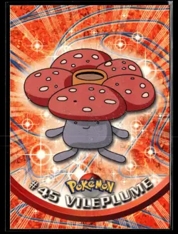 #45 Vileplume Pokemon 1999 Topps TV - Image 1