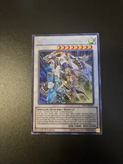 Crystal Wing Synchro Dragon - SHVI-EN049 - Secret Rare - 1st Ed Yugioh NM - Image 1